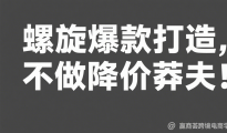 螺旋爆款打造，不做降价莽夫！